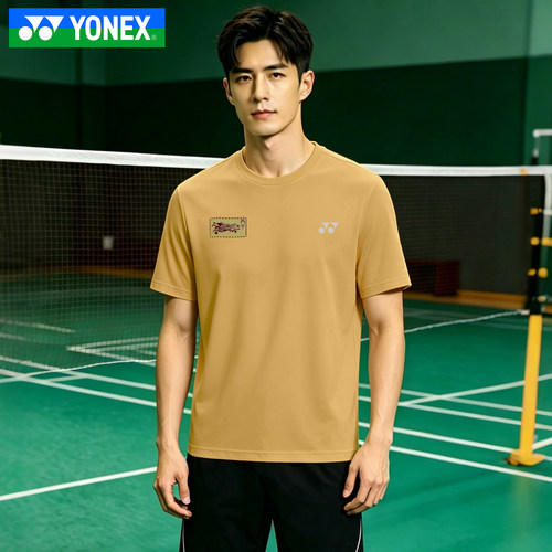 YONEX尤尼克斯羽毛球服yy男女网球运动训练比赛短袖T恤YOBC5129CR