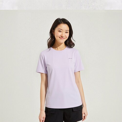 李宁女子冰感舒适吸湿短袖T恤
