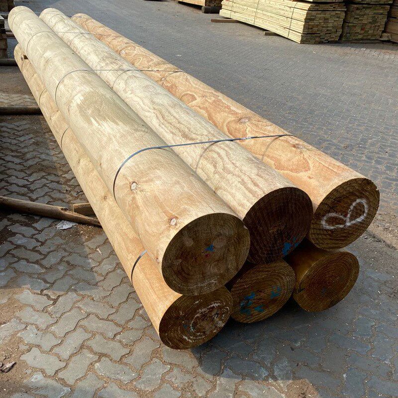 拍前询价花旗松木方建筑方木工程工地用建筑花旗松木X方铁杉圆议