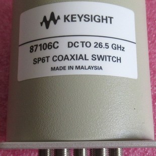 26.5GHz SP6T 24V 射频微议 拍前询价87106C 3.5mm KkEYSIGHT
