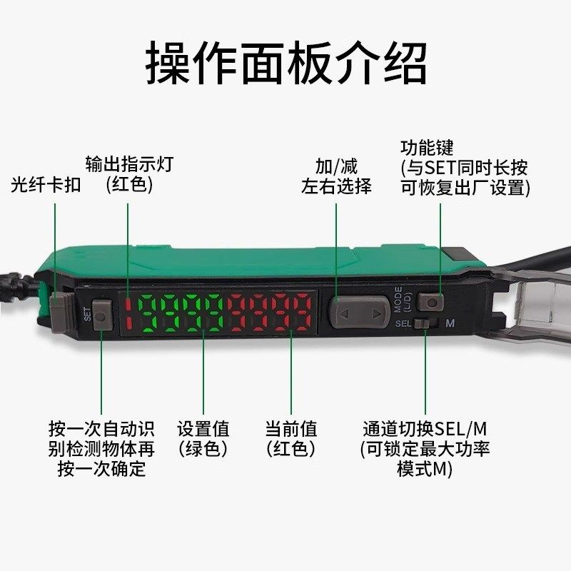 拍前询价25微秒高速双数显光纤放大器替FF-403/N18NX漫反射对议价