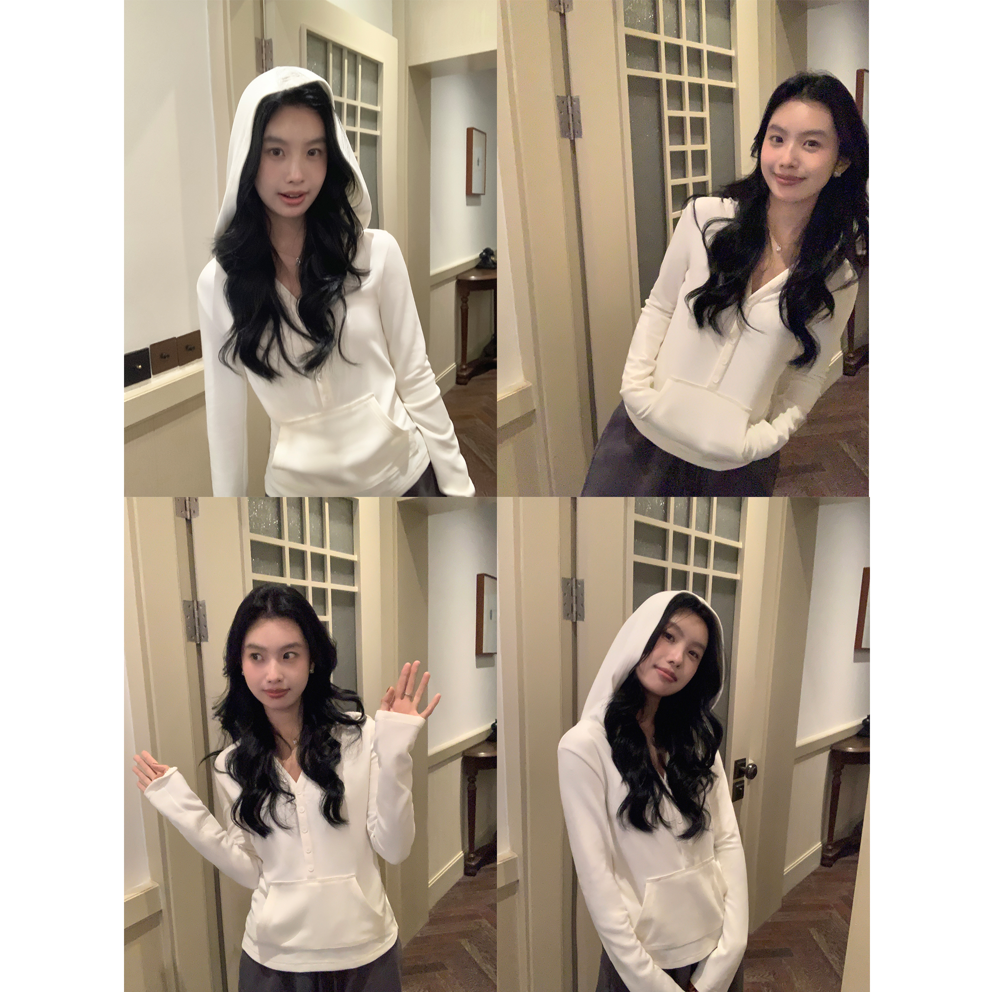 百搭休闲修身针织T恤上衣