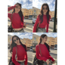 短款 针织衫 上衣 显瘦长袖 MULVAN黑色半高领针织麻花毛衣女秋冬修身