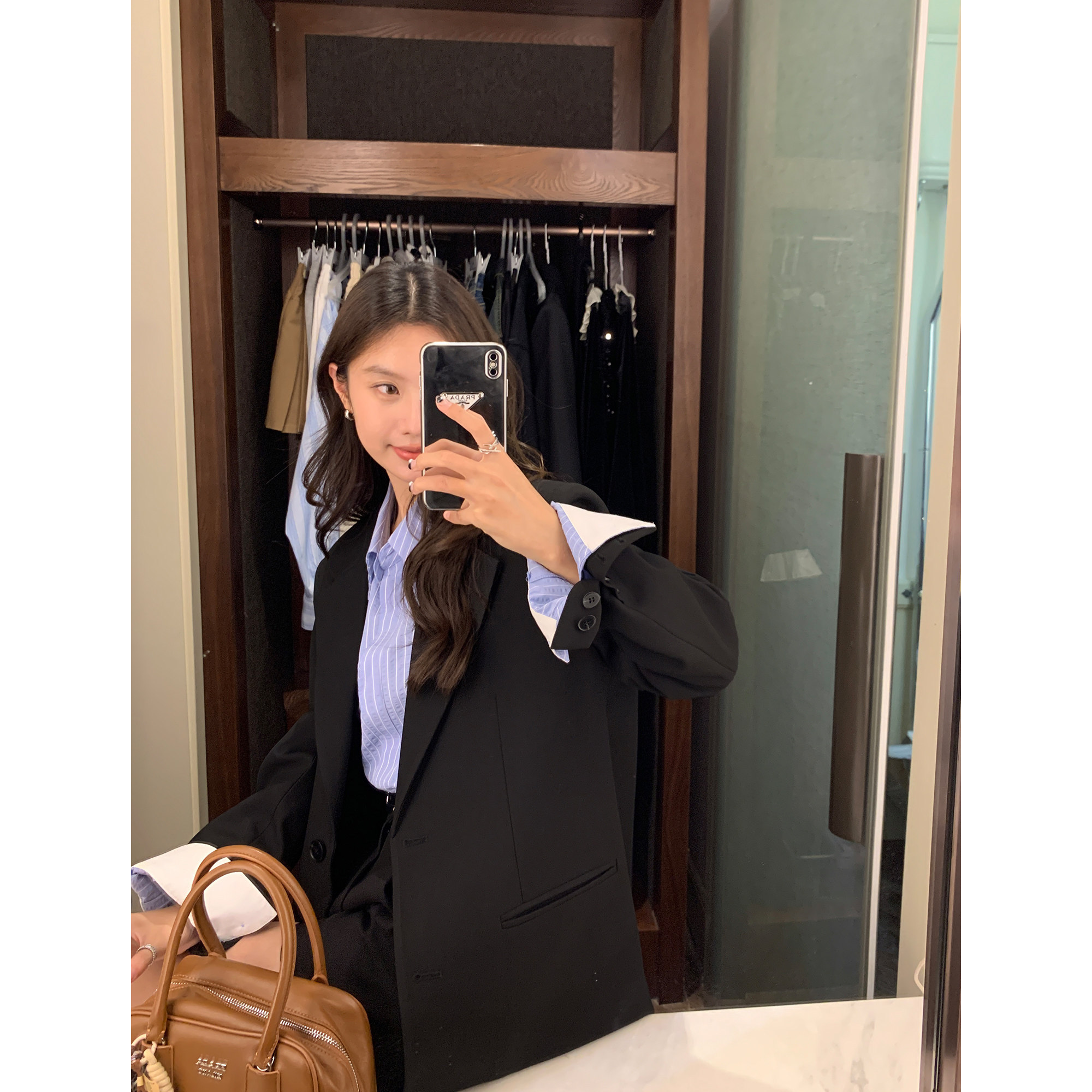 MULVAN 版型chao正！高级感西装外套女春秋宽松显瘦气质休闲西服