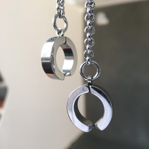 身体链免穿孔乳环链不穿刺饰品无洞乳夹阴唇夹美女钛钢防敏穿孔