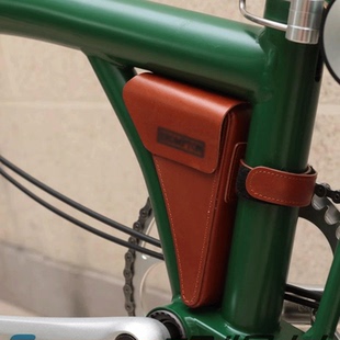 aceoffix 小布三角包 真牛皮 车架包 自行车包 适用于cline pline