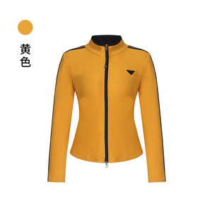 广场舞服装新款上衣女春季健身操跳舞蹈运动服演出服立领拉链开衫