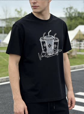 2026夏季男士微豁版型新品dg欧货重工短袖T恤男款