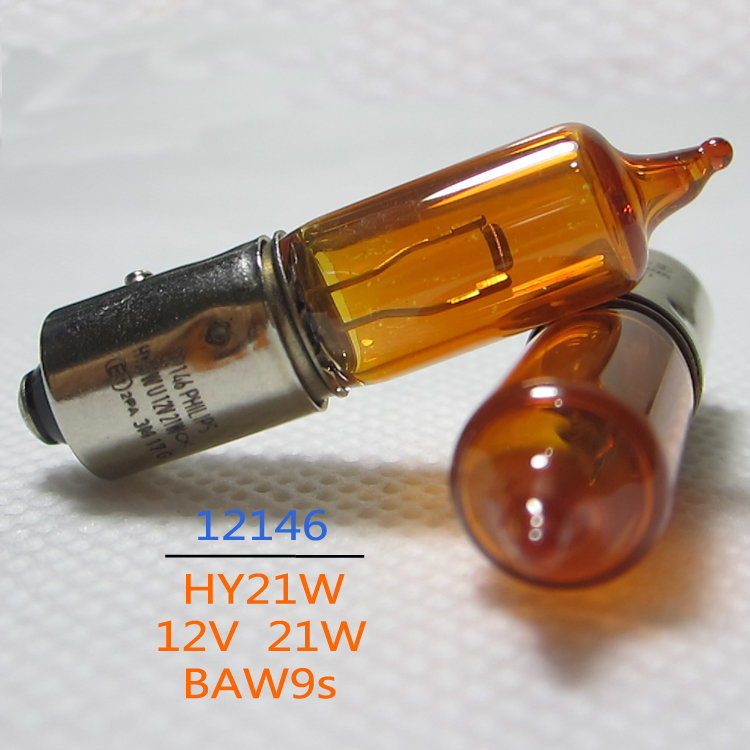 飞利浦HY21W汽车琥珀色转向灯泡
