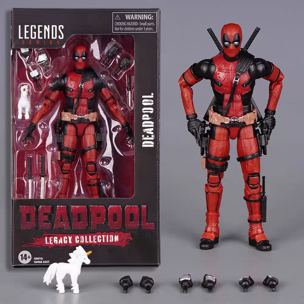 国产优质版DEADPOOL死侍电影金刚动手动人模型玩具摆件