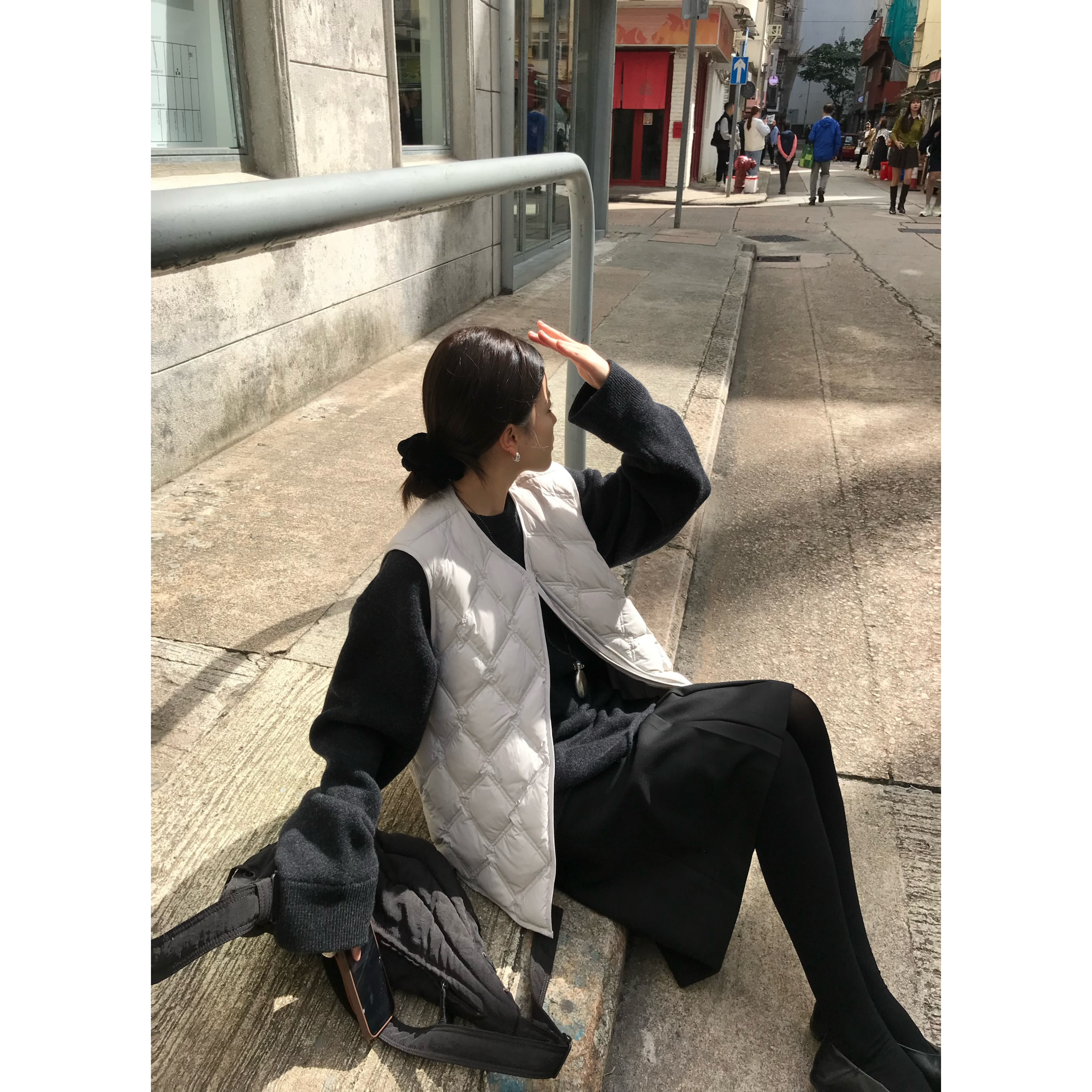 90白鸭绒正反两穿轻薄羽绒马甲