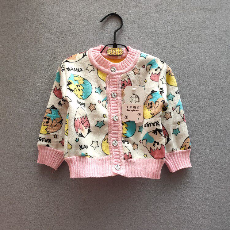 断码清仓蛋蛋不倒绒厚款加绒儿童小宝宝婴幼儿毛衣开衫外套童装