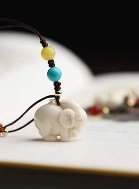 天然挂坠天然小象挂坠配送猛犸牙