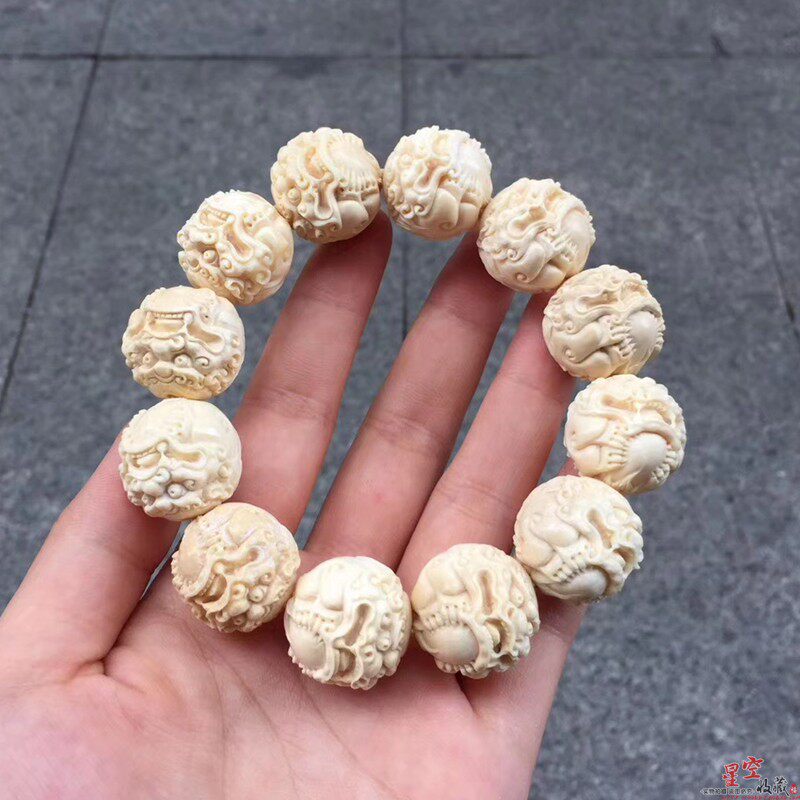 天然手串原色貔貅猛犸牙