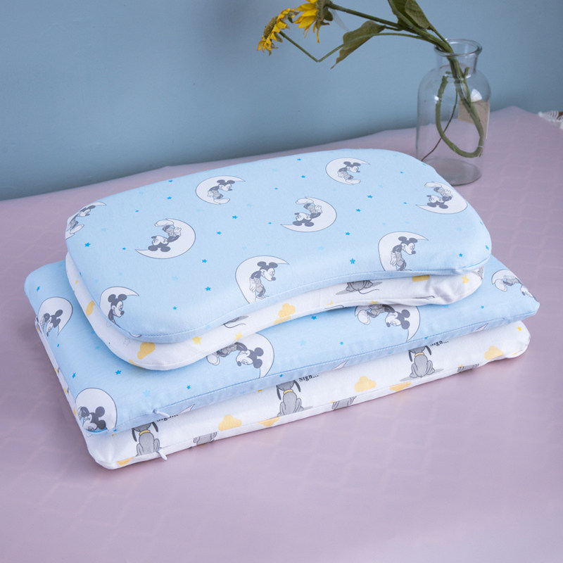 【特惠】迪士尼儿童蝶形记忆棉枕母婴A类慢回弹枕头枕芯枕套一只