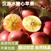 正宗汉源冰糖心苹果瑞雪新鲜水果当季 整箱四川高山大凉山丑红富士
