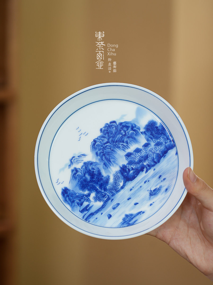 采购产品青花瓷壶架陶瓷干泡盘茶壶壶垫小茶几茶架壶架茶架餐具茶