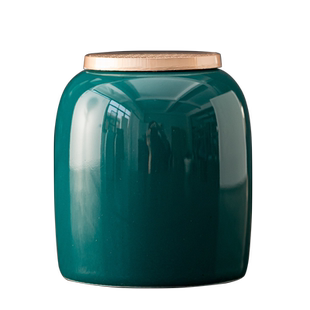 素净茶叶罐陶瓷小号袖珍茶罐车载便携密封罐家用茶仓绿茶包装定制