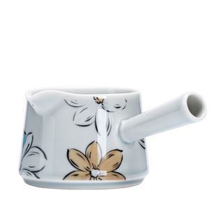 茶海漫花无由侧把公道杯冰灰釉中彩公杯陶瓷功夫茶具匀杯分煮茶器