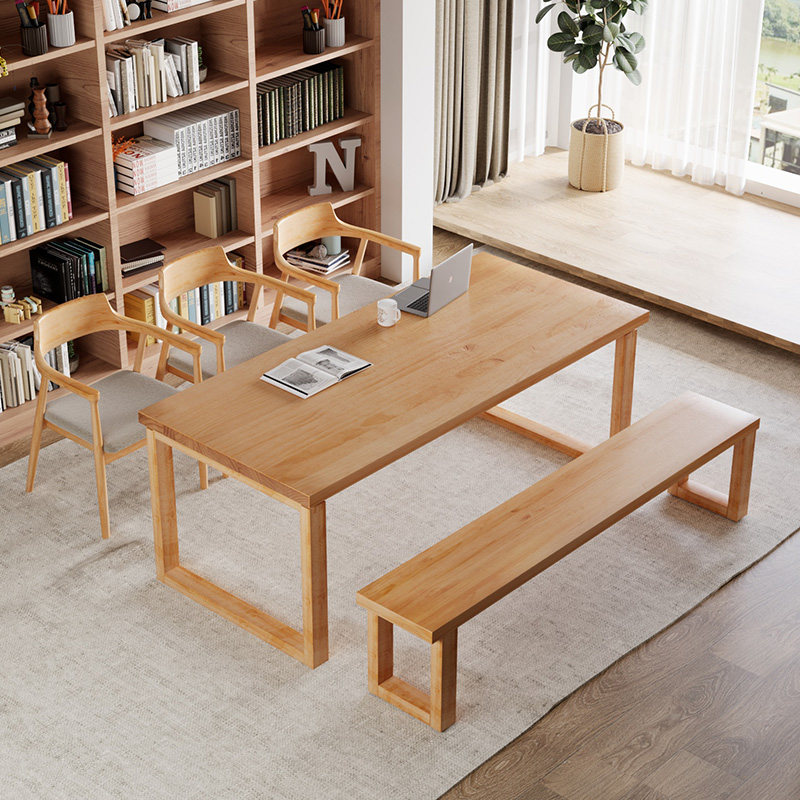 北欧本色客厅实木去客厅化书桌