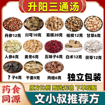 升阳三通汤材文小叔原方丹参柴葛根桂枝川芎人参茯苓倪海厦方