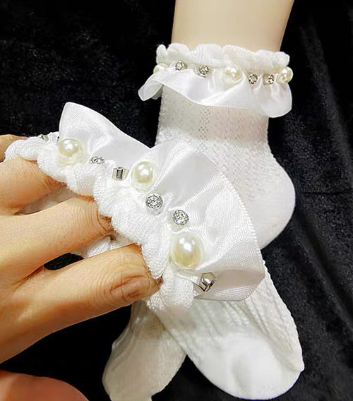 高端 手工水钻甜美名媛重工钉珠串珠大蝴蝶结白富美圆弧纯棉T恤