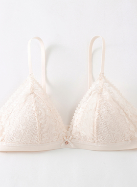 特价68元6IXTY8IGHT 68专柜爱心蕾丝无钢圈后扣三角杯文胸BR14647