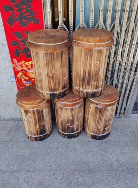 浙江丽水蜂桶杉木圆桶蜂桶土蜂桶中蜂桶诱蜂桶圆桶蜂箱专用诱蜂箱