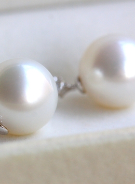店主自戴！澳白珍珠天花板——极光维纳斯14.5mm海水珍珠耳坠