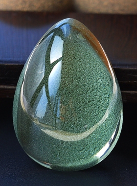 ◆钟灵毓秀◆绿泥丰富收藏级硕大绿幽灵聚宝盆坠（净重78.64克）