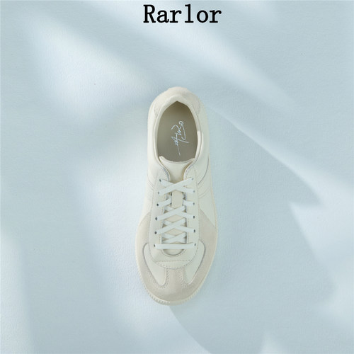 Rarlor德训鞋女款纯米白色系带