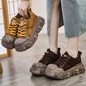 子女ⅰns潮百搭小众松糕摇摇鞋 2025新款 春秋真皮美式 鞋 潮牌休闲鞋