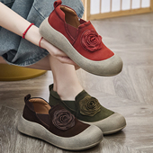 子女ⅰns潮百搭小众复古中口松糕单鞋 新款 春秋款 鞋 磨砂软底休闲鞋