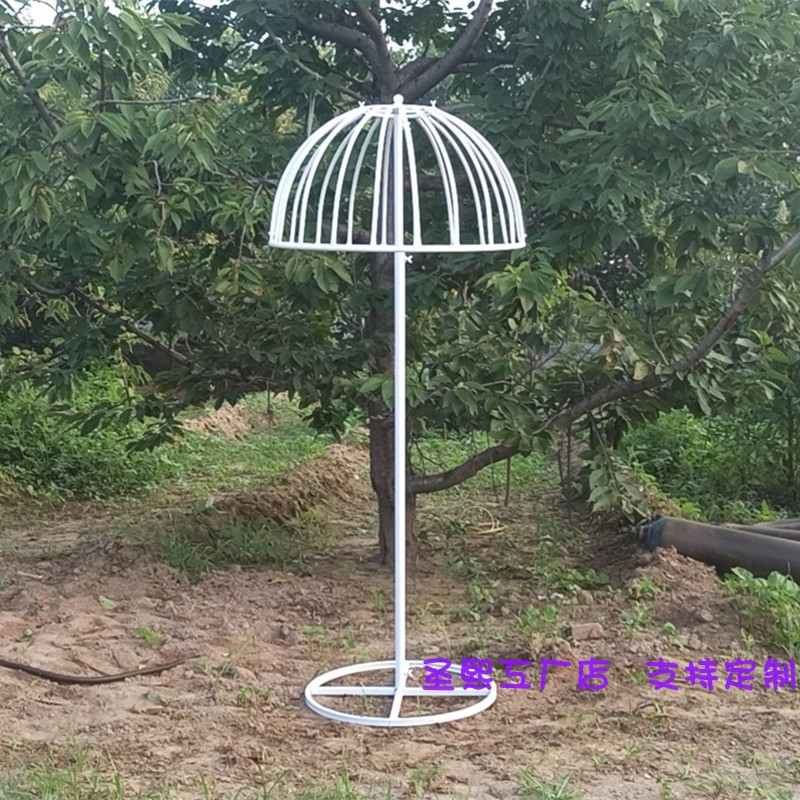 婚庆铁艺花雨伞背景装饰儿童派对舞台场景布置白色铁架异形定制架