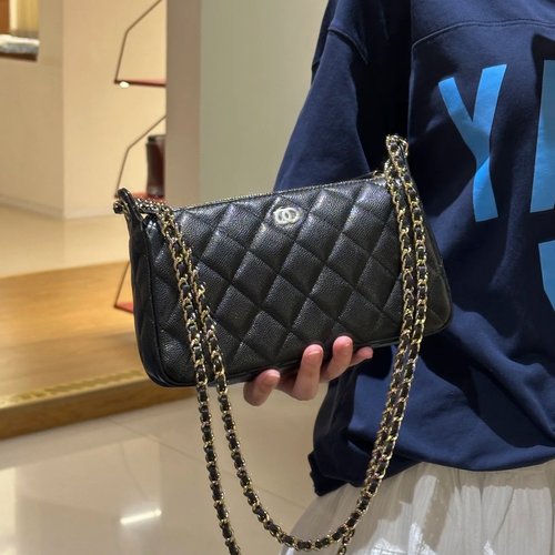 高级感小香风链条菱格25A麻将包