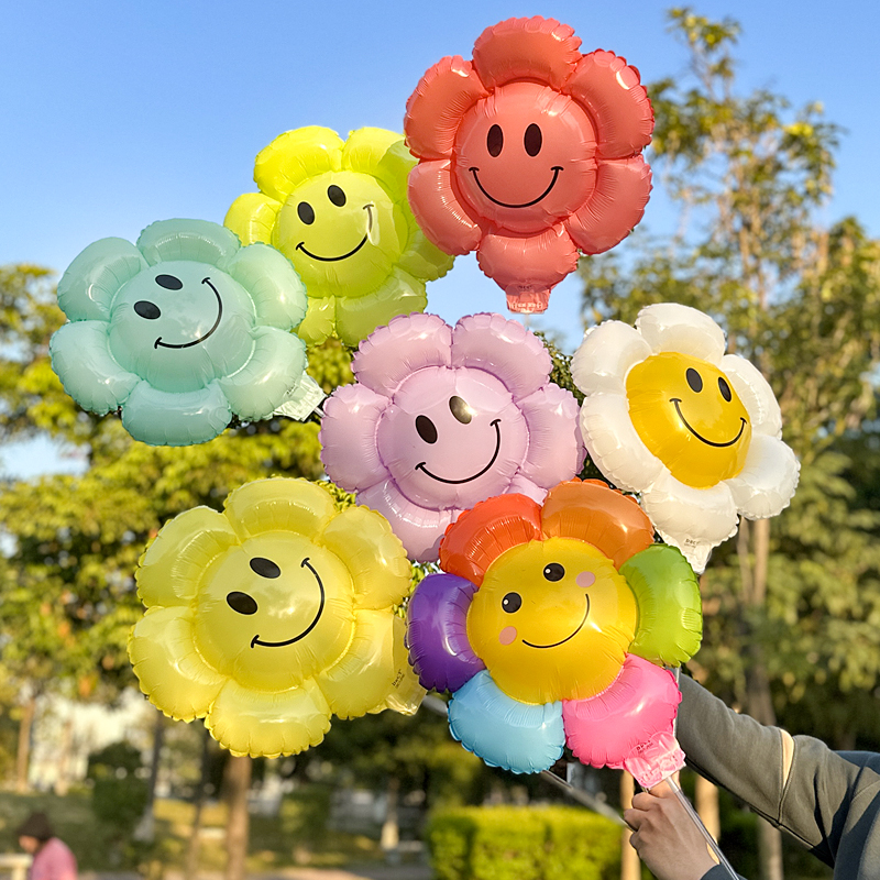 太阳花雏菊笑脸气球学校装饰装饰