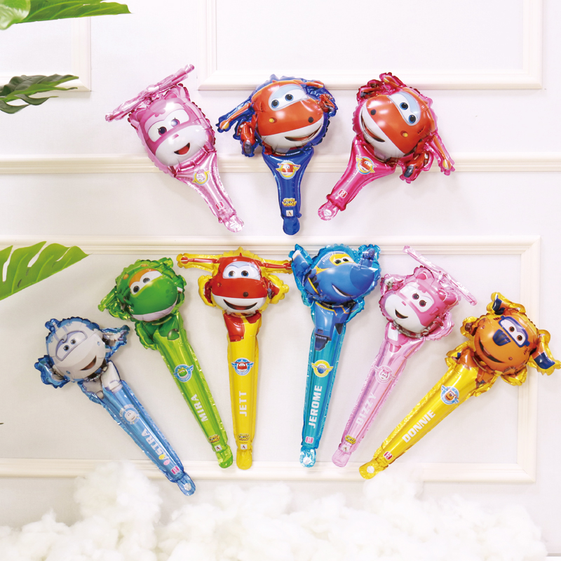 超级飞侠手持棒卡通气球儿童生日