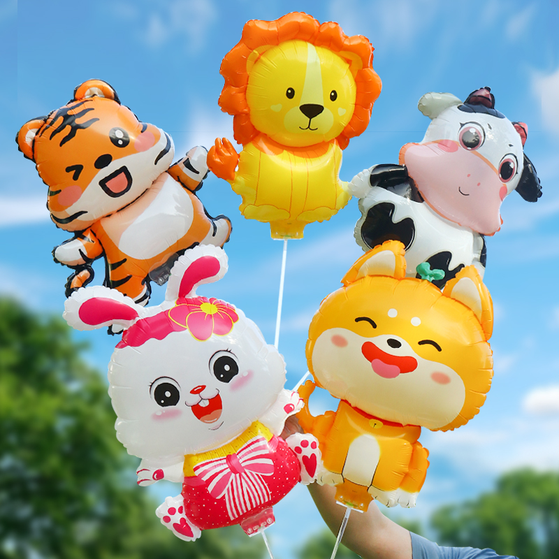 动物夹片气球学校幼儿园活动装饰