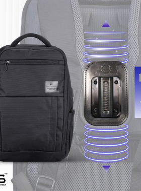 FX CREATIONS菲尔诗减压护脊百搭双肩包PGE76506AGS