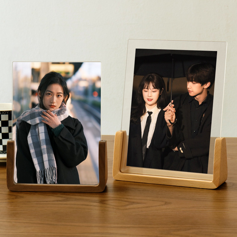 手工打磨胡桃木高级感相框