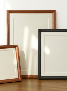 相框空框摆台a4A3书法字画装裱画框挂墙拼图4k定制diy展示架挂墙