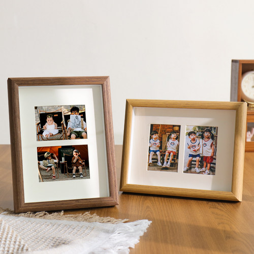 横竖可摆台创意二连框加卡纸