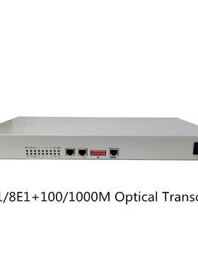 4E1/8E1+100/100M Optical Transceiver、120Ω外贸单PDH光端机
