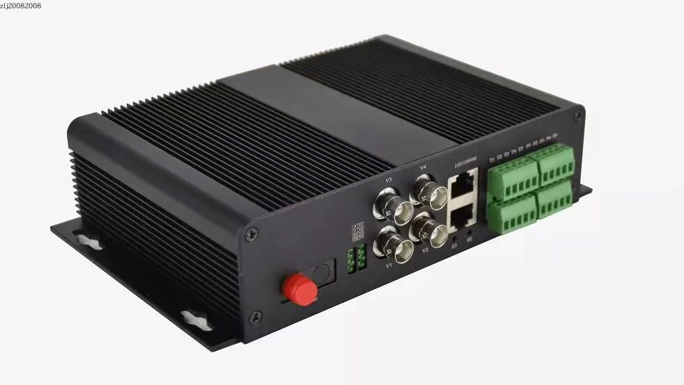 千兆网络4路视频多业务光端机、2路双向音视频+千兆网一体光端机