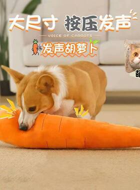 狗狗玩具耐咬磨牙毛绒娃娃幼犬小狗发声自嗨解闷小型犬宠物狗用品