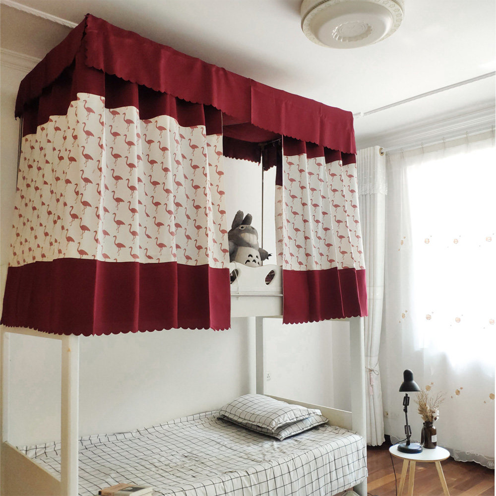 撞色【玛特弗罗】大学生寝室宿舍神器上铺下铺透气半遮光挡风床帘