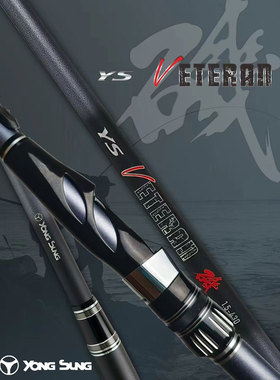 韩国龙成 veteran海矶钓竿螺旋轮座 湖库两用手海竿斜口导环斜环