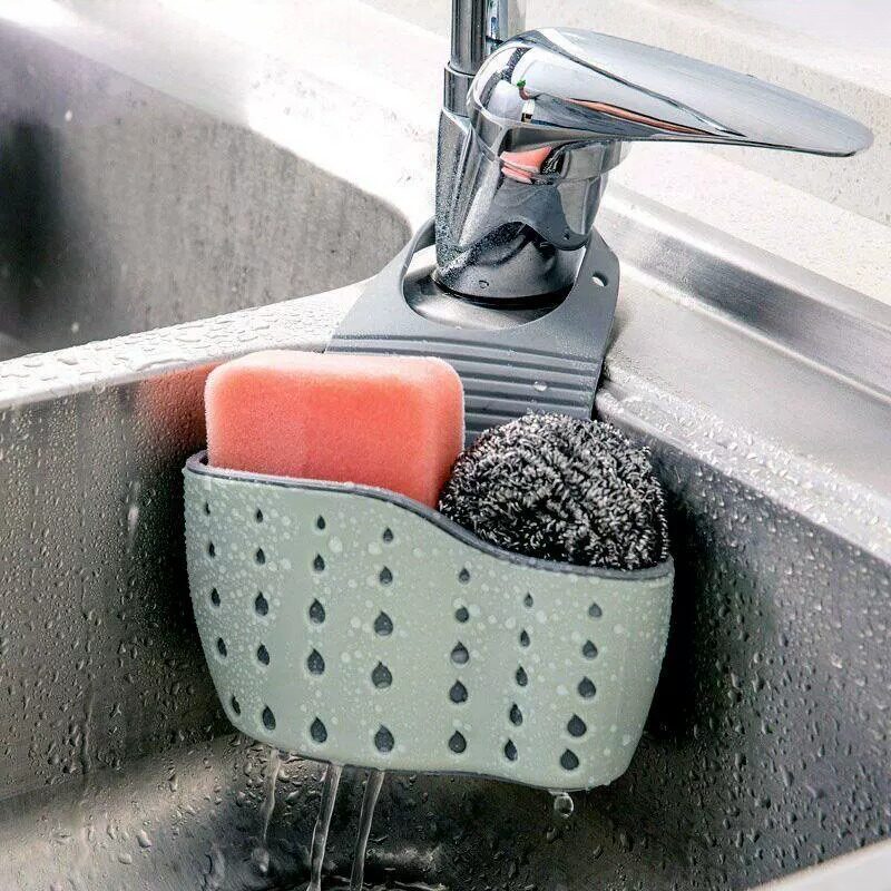 水槽沥水篮挂袋水龙头海绵置物架厨房用品水池免打孔挂篮