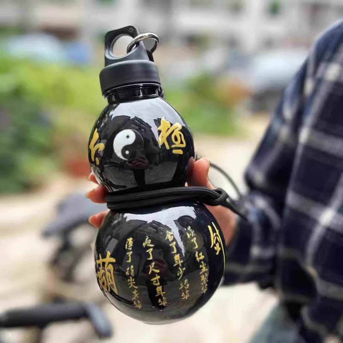 网红爆款道文化太极剑葫黑神话同款道具酒葫芦大容量中式创意水壶