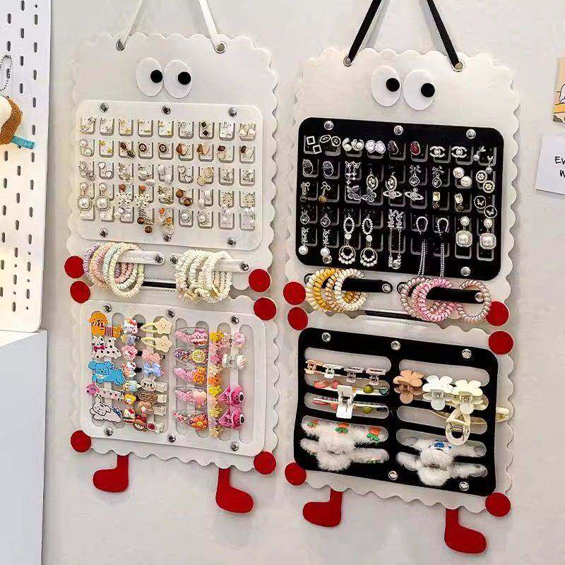 首饰收纳神器门后墙上耳环耳钉展示架毛毡挂袋发饰饰品整理置物架,收纳整理,首饰架,淘宝优惠券,粉丝福利购,淘宝优惠卷